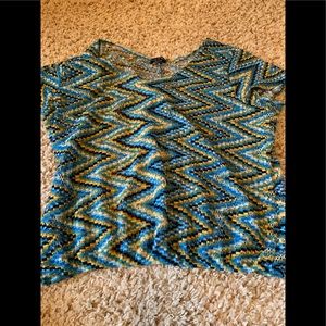 Chevron print blouse